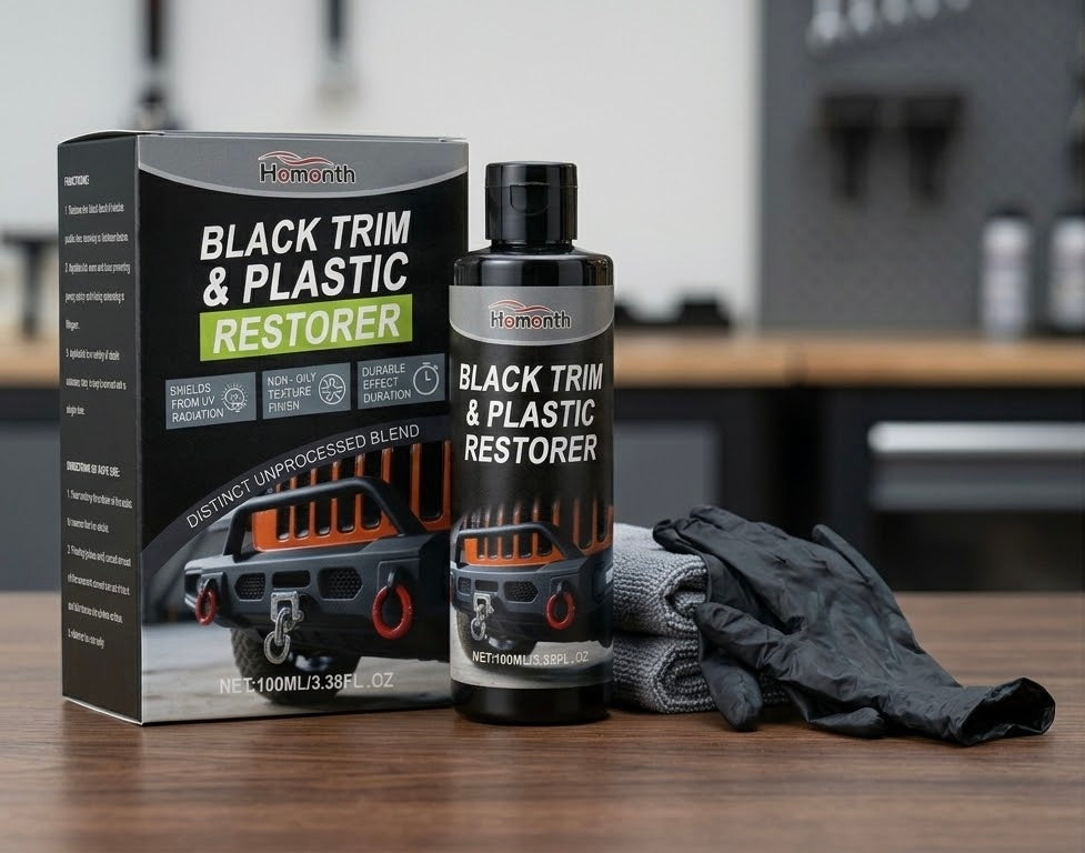 Renovador de plásticos 100 ml con su caja, toalla y guantes